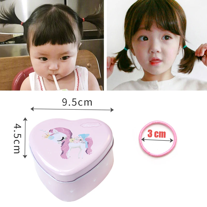 200 шт./Подарочная коробка 3 см аксессуары для волос резинки девочек детские