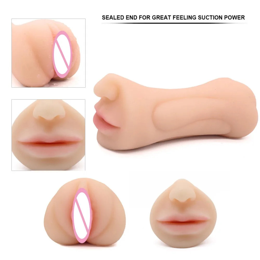 Чашка для мастурбации в рот Мужская искусственная 3D Реалистичная Вагина