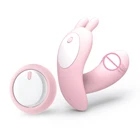 Вибратор-кролик, фаллоимитатор, беспроводное Силиконовое вибрирующее яйцо с дистанционным управлением
