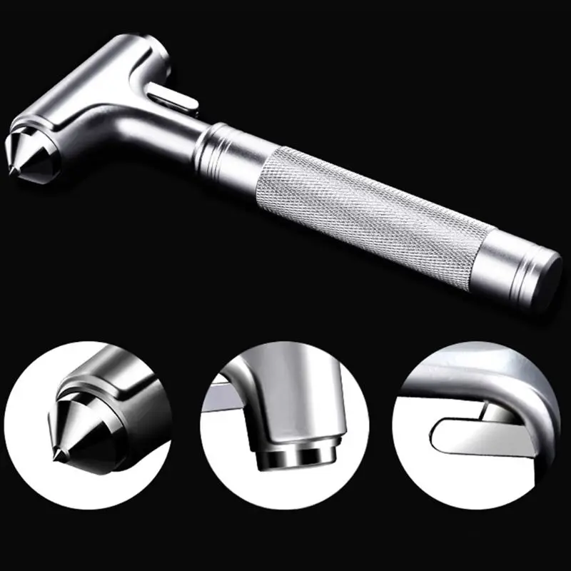 

Multifunction Protable Car Safety Hammer Emergency Escape Tool Rescue Auto Window Breaker Seatbelt Cutter Life-saving Gadget