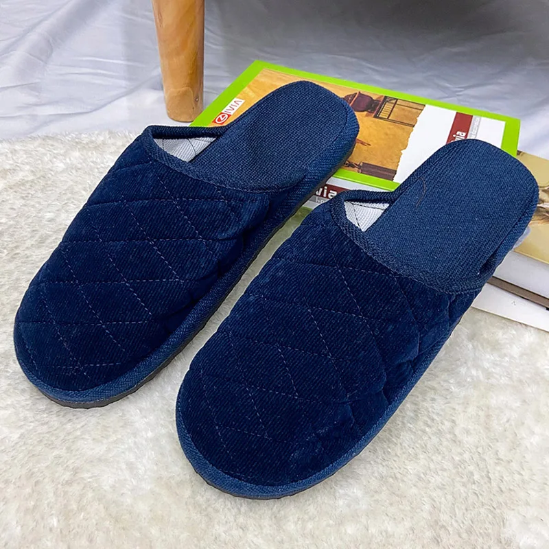 

Winter Indoor Men Women Slippers House Soft Cotton Shoes Couple Home Bedrom Warm Non-slip Floor Footwear chinelo masculino