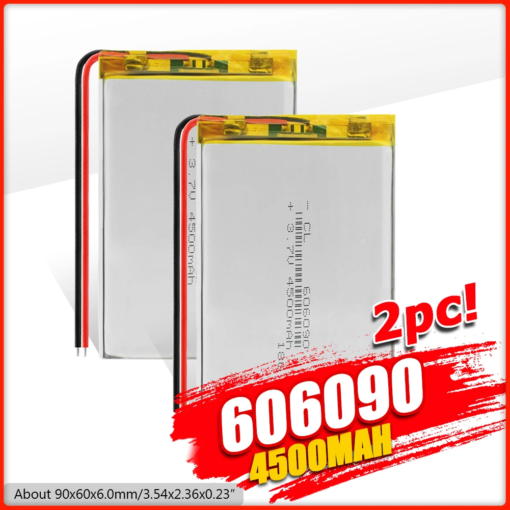 1/2/4 шт. литий полимерная аккумуляторная батарея 3 7 в 4500 мАч для GPS PSP DVD PAD E Book tablet pc