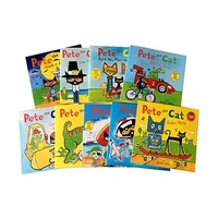 9 booksset i can read pete the cat picture books children baby famous story english tales child manga book farmyard book set
