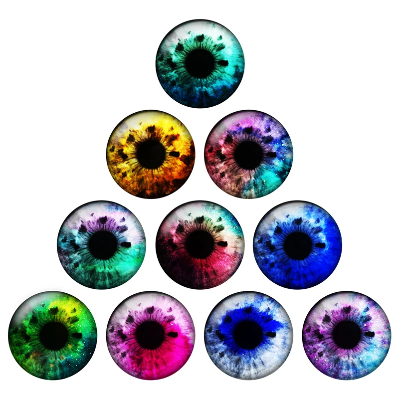 24 шт./лот 14 мм кукла блайз глаза чипы супер тонкий стеклянный зрачок Дети DIY