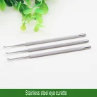 Офтальмологическая ложка-кюретка для meibomian, микроскоп, Одна Головка, двойная головка, веко, аденоцистическая овальная острая ложка