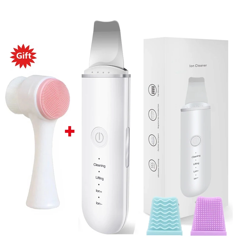 

Facial Cleansing Brush Ultrasonic Skin Scrubber Blackhead Remover Pore Cleaner Electric Face Massager Face Lift Facial Cleaning