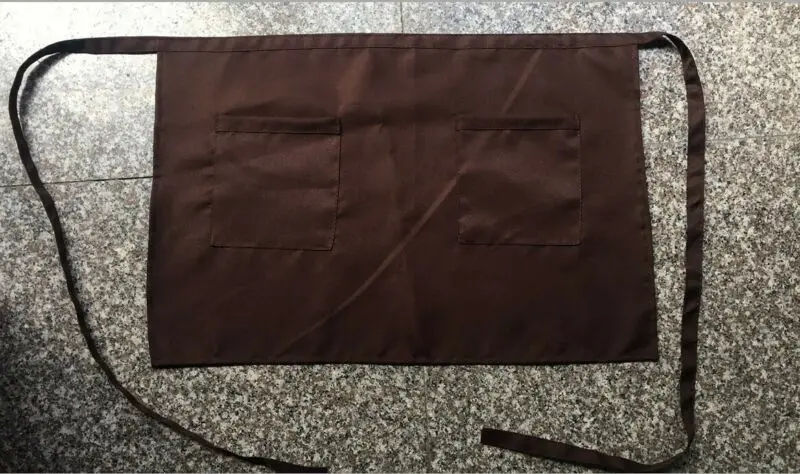 Унисекс шеф-поваров талия Карманный Фартук для бистро официантка бариста бара