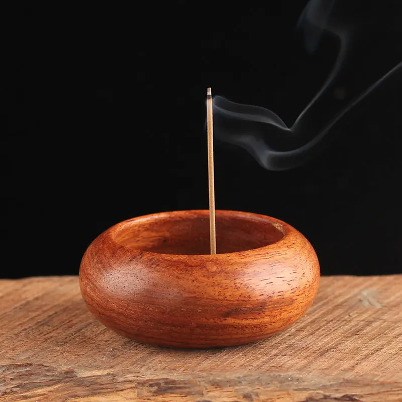 

1pc Vintage Censer Wooden Incense Stick Holder Joss Box Incense Burner Desk Table Decor Home Tea House Aromatherapy Furnace