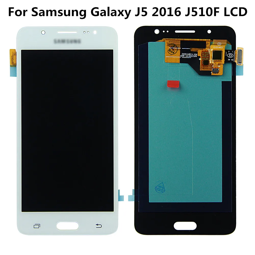 100% протестированный AMOLED ЖК дисплей для SAMSUNG Galaxy J5 2016 J510 J510F J510FN J510M J510H с сенсорным