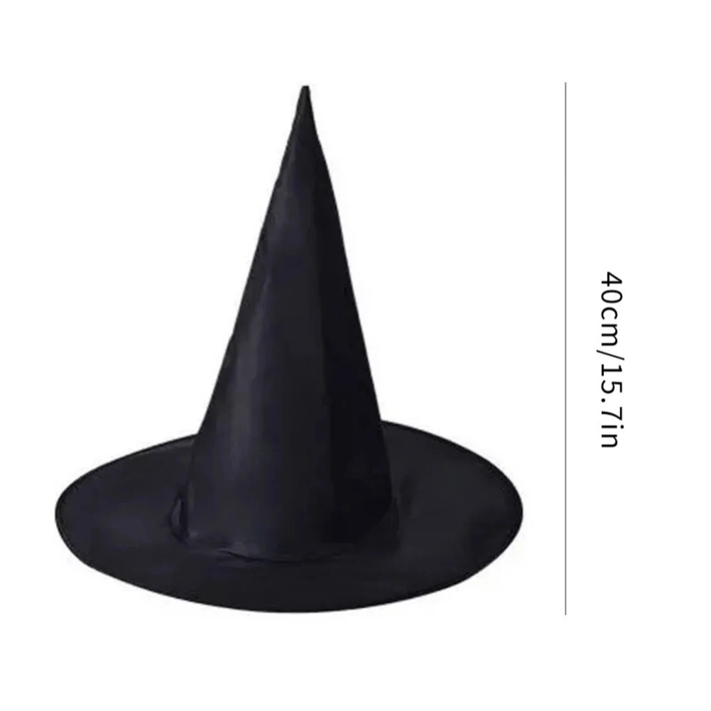 

10Pcs Halloween Black Witch Hat Fesitival Props Hanging Fancy Dress Party Costume Accessory Supplies Children Gift