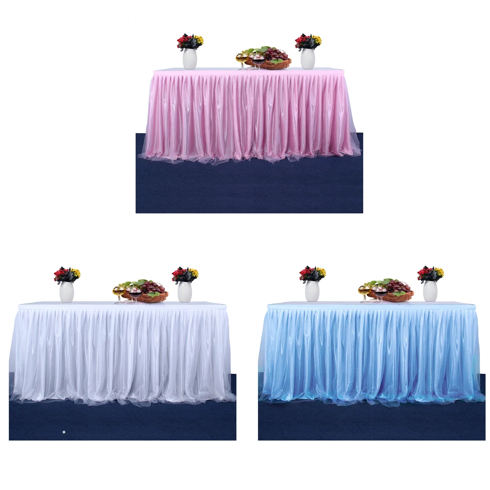 1 шт. покрывало для настольной юбки свадебные праздничные вечерние украшения