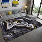 Роскошные ковры в скандинавском стиле, черные, золотые, под мрамор, для гостиной, спальни, мягкий водопоглощающий коврик для ванной, коврик в прихожую 3D ковер