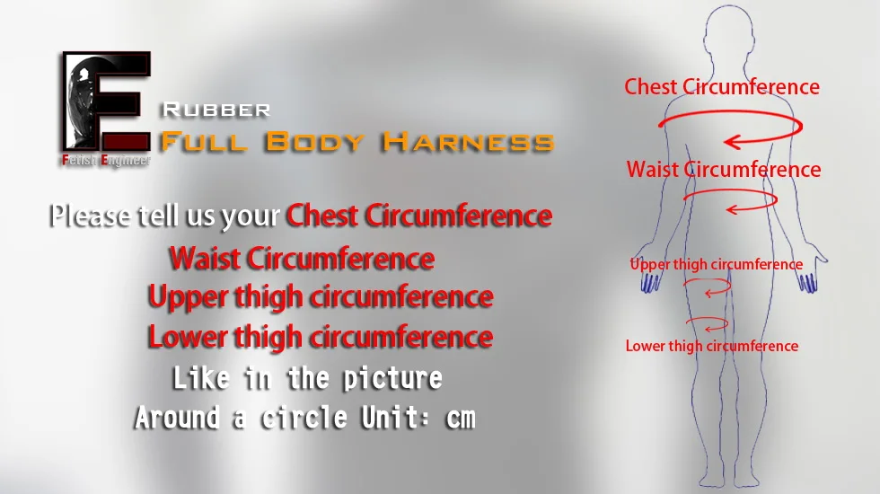 

(FErubber 025) 100% Natural Latex Body Belt Dog Slave Traction Bondage SM Fetish Banding Accessory Equipment Fetish Wear