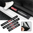 Наклейки из углеродного волокна для защиты интерьера, 4 шт.