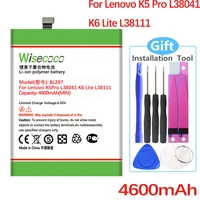 wisecoco bl297 battery for lenovo k5 pro l38111 l38041 z6 lite 6 3 inch cellphone in stock high quality tracking number