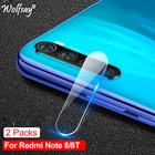 2 шт. закаленное стекло для задней камеры Xiaomi Redmi Note 8T, прозрачная защитная пленка для экрана для Xiaomi Redmi Note 8T, полностью приклеенная пленка 9H