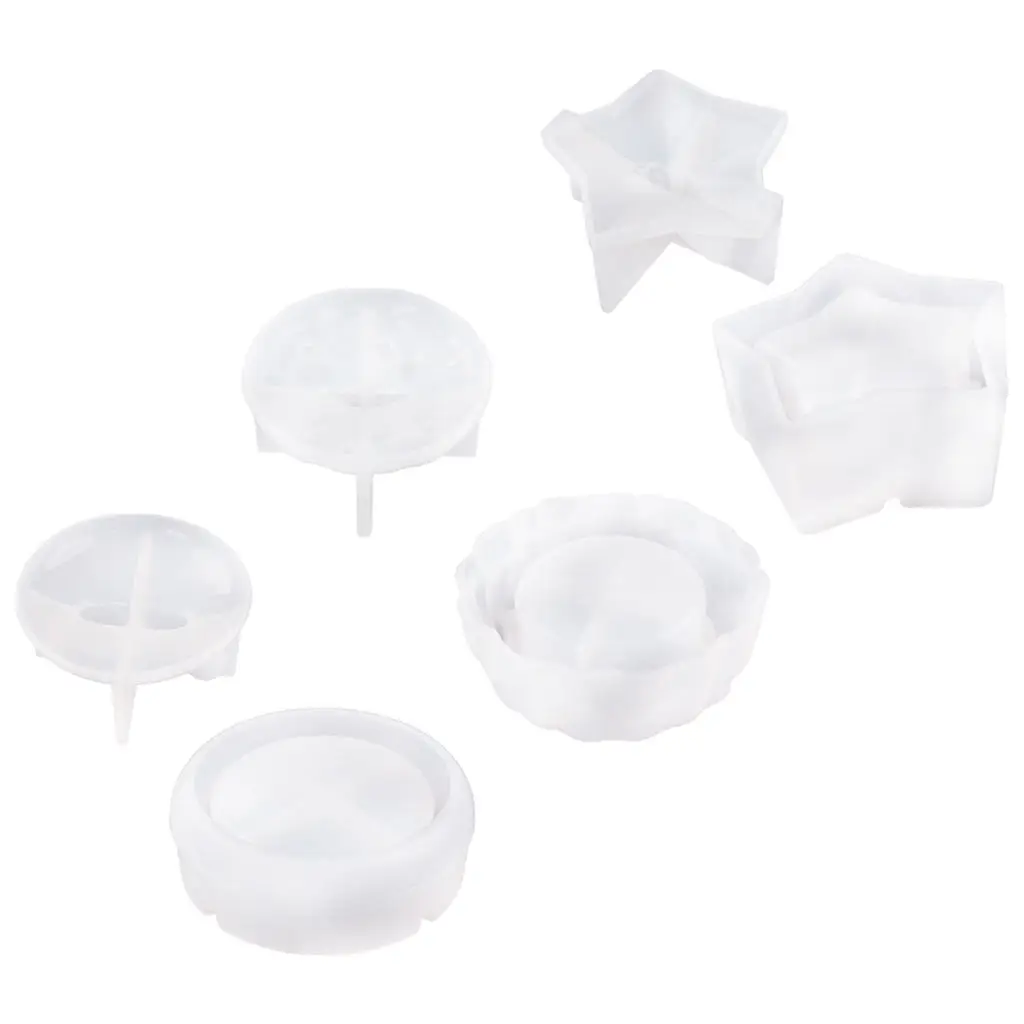 

Jewelry Box Molds Handmade Craft Ashtray Crystal Silicone Resin Mold for Home Decoration