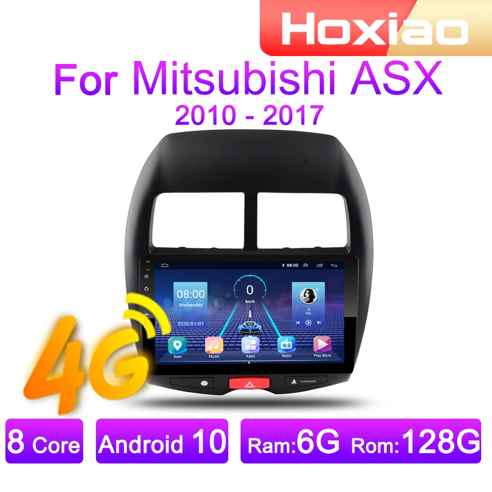 Автомобильный мультимедийный видеоплеер Mitsubishi ASX 4G Android 2 Din для 2010 2012 2013 2014 2015 2017