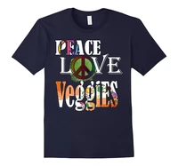peace love veggies vegan novelty t shirt men fashion shirt
