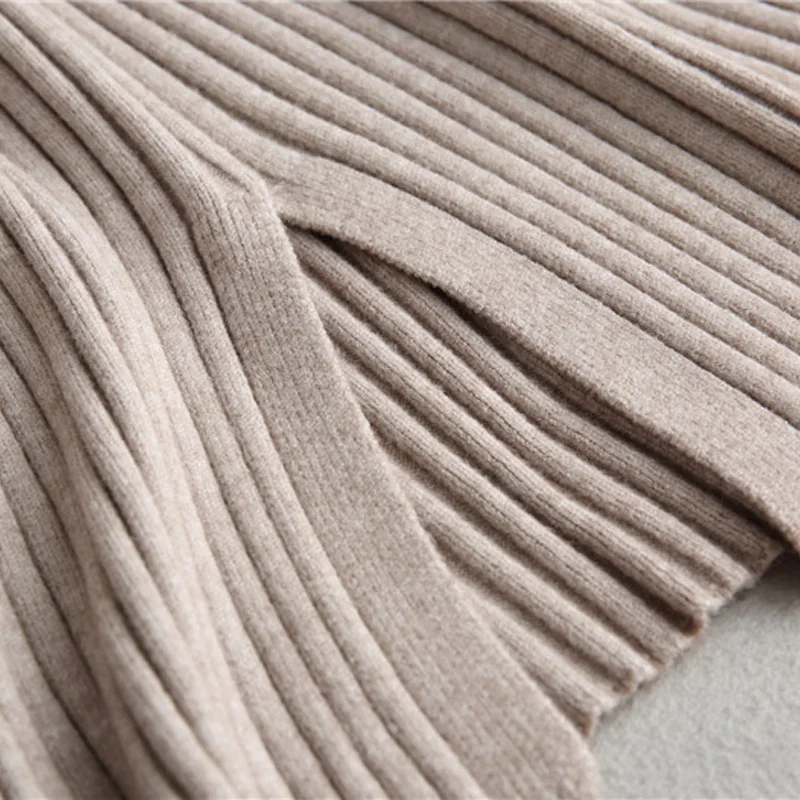 

2019 Spring summer dress Women solid color knitted dress casual sweater long slim V-neck harness dress Slim