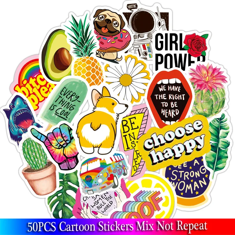 50 шт смешанный мультфильм галактика стикер звезды стикеры мечты для DIY багажа