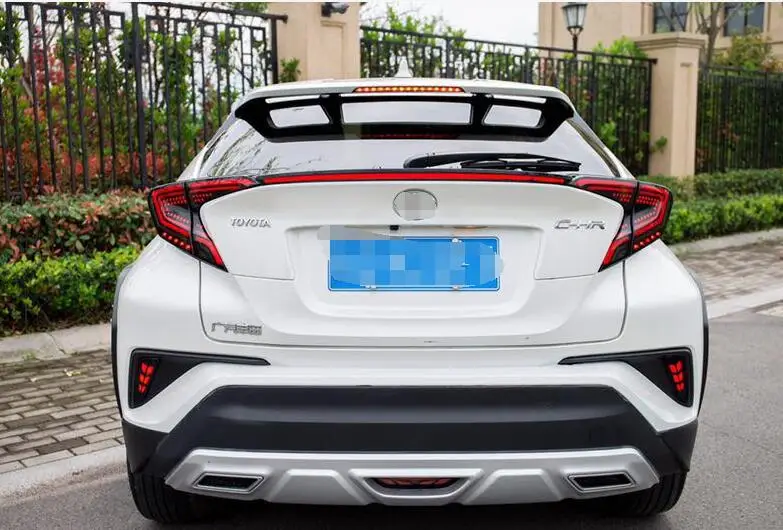 Задний бампер багажник хвост светильник для Toyota CHR 2017 2018 2019 светодиодный фонарь