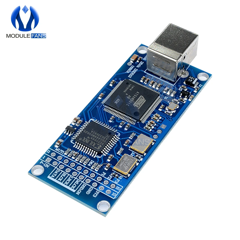 ATSAM3U1C XC2C64A DU1 USB цифровой интерфейс IIS Интерфейс ЦАП Декодер доска Поддержка DSD512 32bit