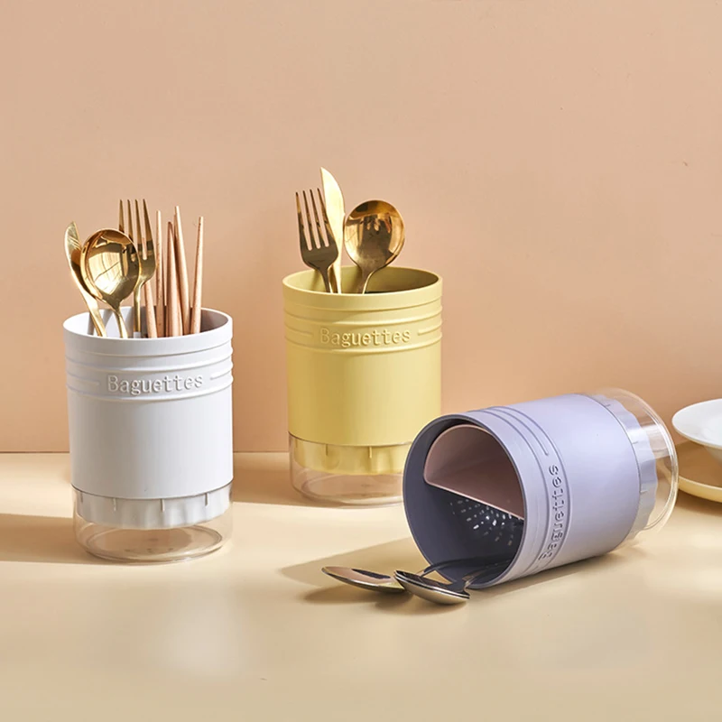 

Круглый цилиндр для палочек для еды, бытовая стойка для палочек для еды, стойка для хранения, кухонная сливная корзина для палочек