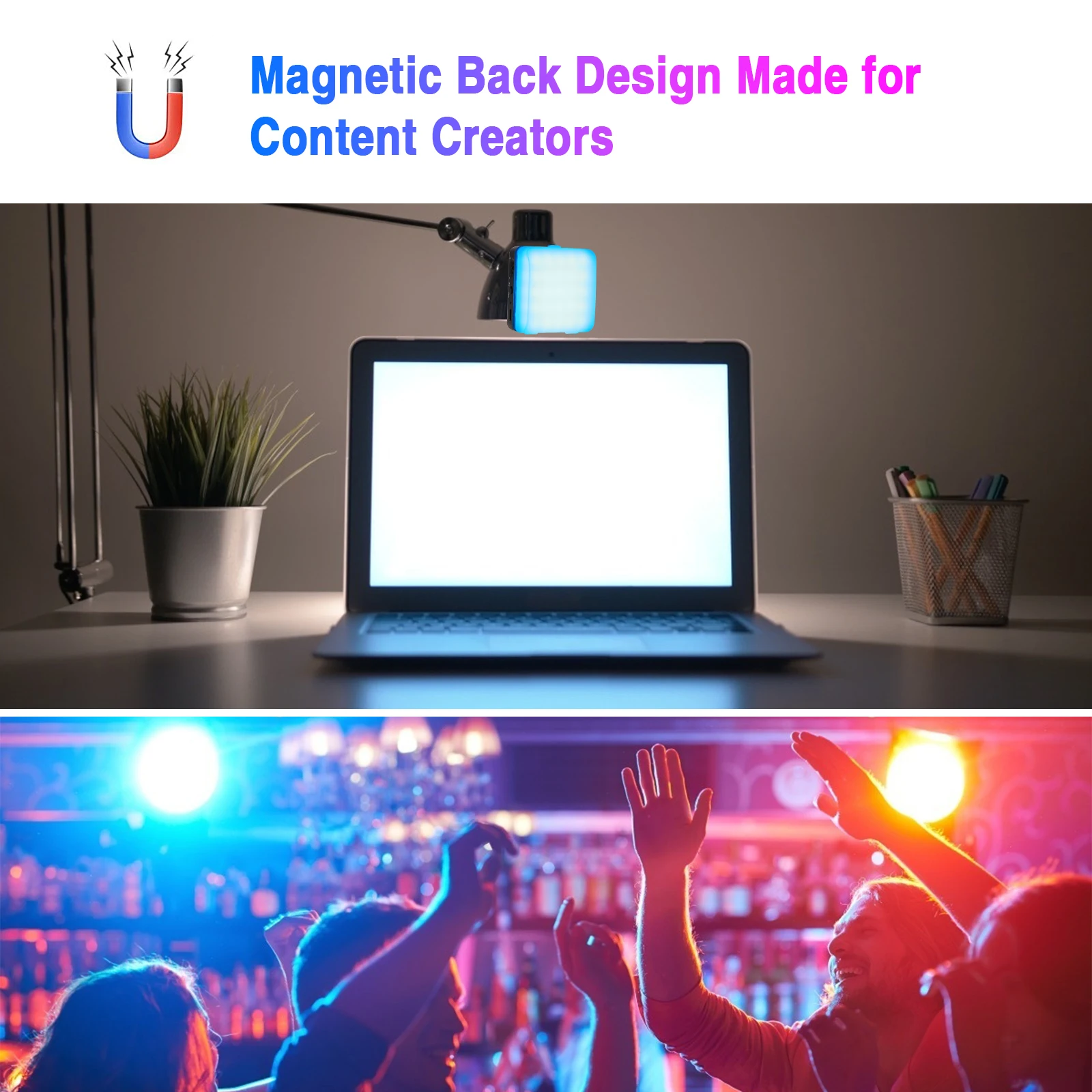 Карманный RGB лампа для фотосъемки студийный светодиодный видео светильник CRI95 +