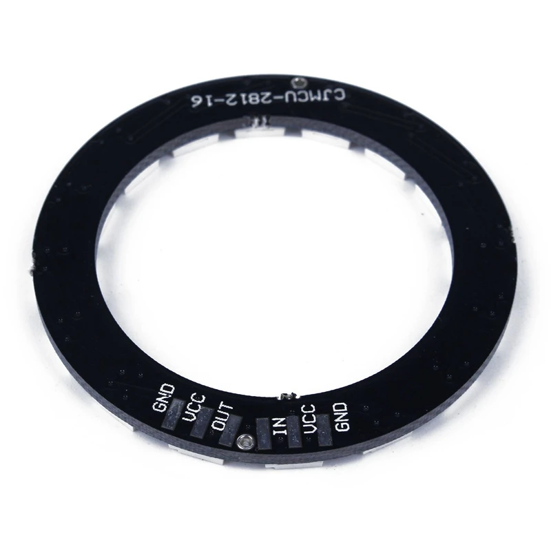 2 шт. WS2812 5050 RGB светодиодное кольцо круглая декоративная лампа макетная плата 1 16