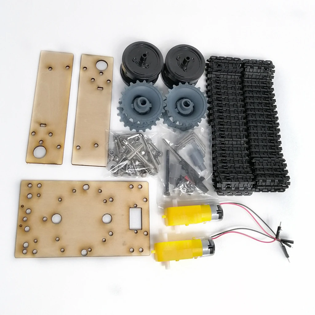 

DIY Tank Car Chassis Track Crawler Kit DIY Smart Car Robot with TT Motor Set