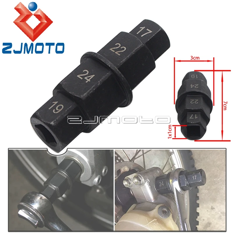 

Регулируемый привод шпинделя для мотоцикла, инструмент для снятия шпинделя, для спорта, внедорожника 17 19 22 24 мм