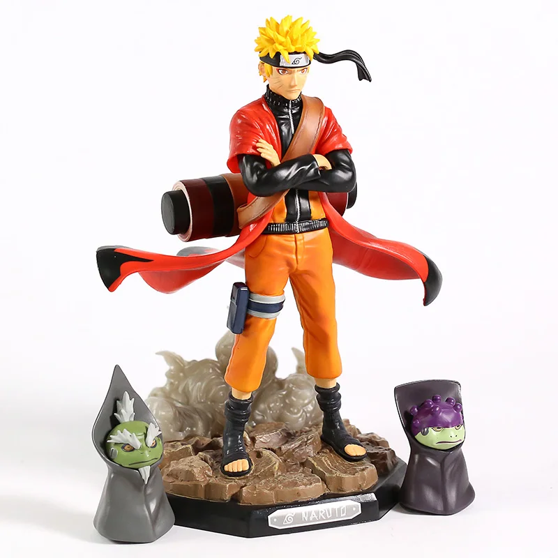 Наруто Shippuden GK Uzumaki Наруто Sennin режим с Сима фукасаку ПВХ Статуя Фигурка Коллекционная модель игрушки