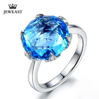 ml natural topaz 18k pure gold 2020 new hot selling top ring women heart shape ring for ladies woman genuine jewelry