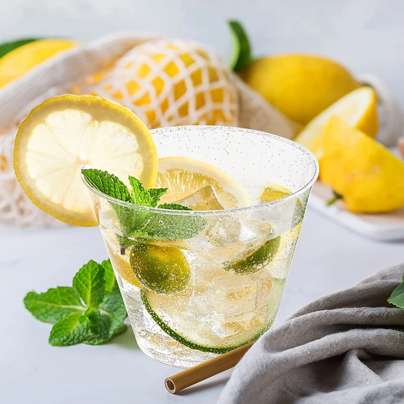 50 шт. чашки для воды с серебряным порошком 9 унций | Дом и сад