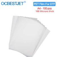 100pc a4 pet transfer film for direct transfer film printing for dtf ink printing pet film printing and transfer