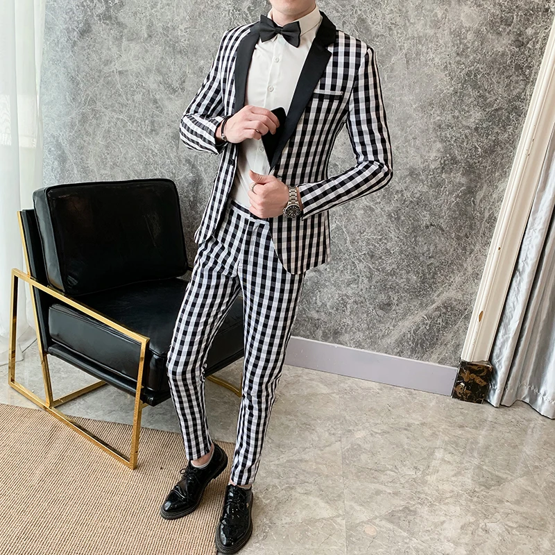 2019 Новинка осени Для мужчин с длинным рукавом Бизнес повседневный комплект