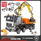 Строительные блоки MOULD KING, высокотехнологичный грузовик с дистанционным управлением, приложение Arocs 3245, детские игрушки, подарки на день рождения