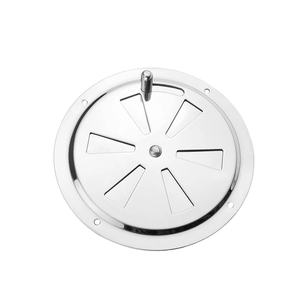 

316 Stainless Steel Boat Marine Round Air Louver Vent Grille Ventilation Louvered Ventilator Grill Cover Side Knob Opening Yacht