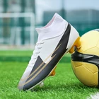 Футбольные бутсы, дышащие, с высоким верхом, FGTF, для занятий спортом на открытом воздухе, искусственный газон, Новое поступление, размер 35-45, 2021