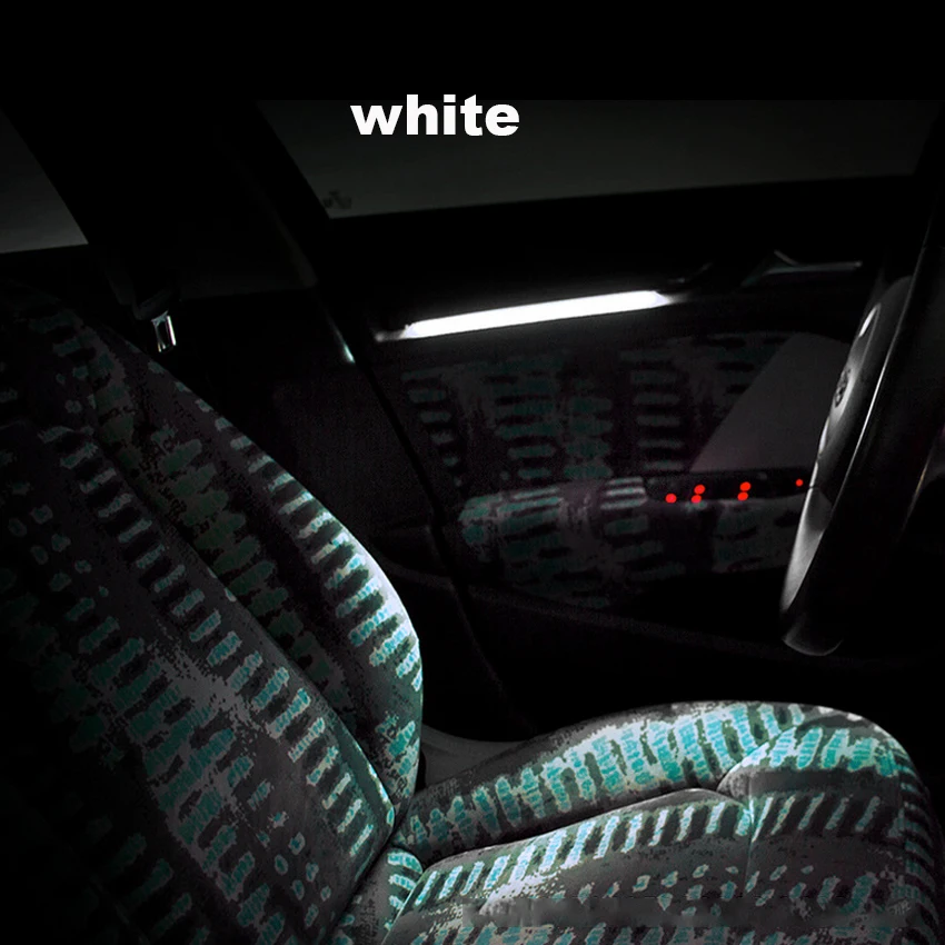 Applicable for Audi A3 S3 ambient light special blue and white dual color 11 LED atmosphere car interior decorat |