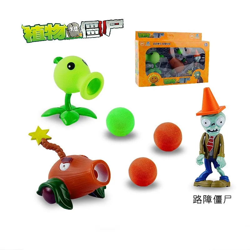 peashooter pvc action anime figure model pea shooter snow pea shooting for boys ones gift free global shipping