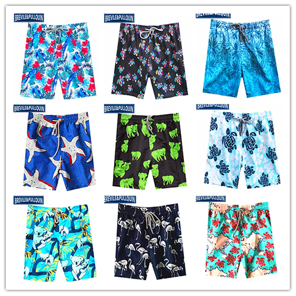 

Мужские пляжные шорты-бермуды 2021, короткие шорты для плавания с изображением черепашек, для взрослых