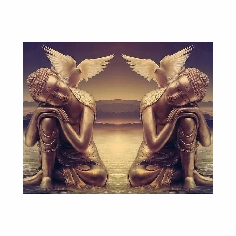 5D DIY статуя Будды алмазная живопись квадратные круглые стразы хобби ремесла