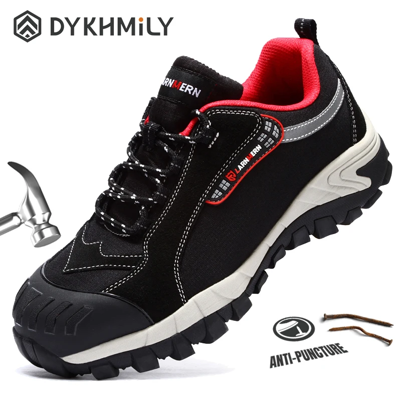 DYKHMILY/Рабочая безопасная обувь мужские Нескользящие удобные ботинки со