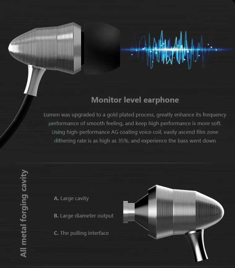 Металлические наушники вкладыши FG001 с дополнительным басом микрофоном для xiaomi