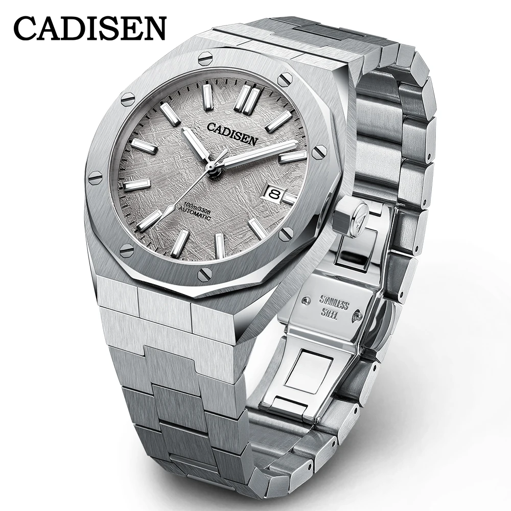 

CADISEN NEW Automatic Mens Watches Fashion Top Brand Stainless Steel Japan NH35A Watch Men Mechanical Wristwatch
