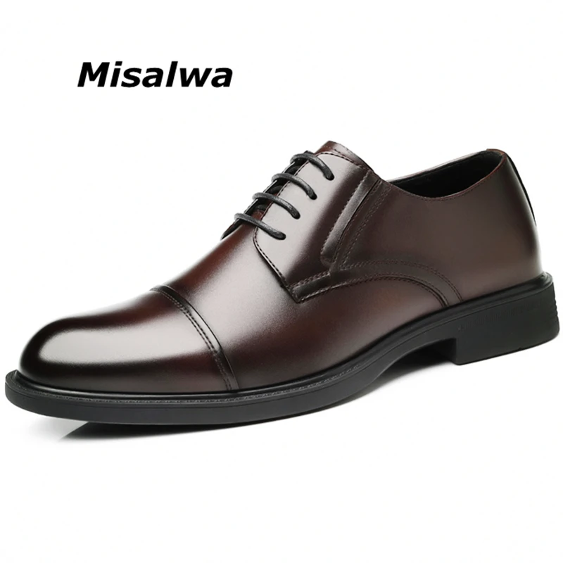 Туфли Misalwa мужские классические оксфорды в британском стиле деловые винтажные