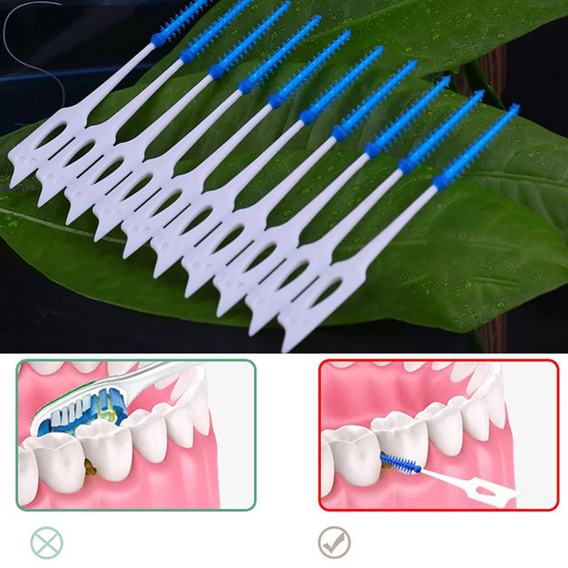 

Silicone Interdental Brushing Cleaning FlossFor Oral Care Gum And Teeth Cleaning