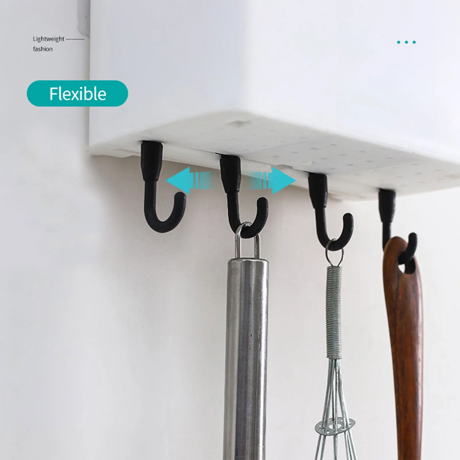 Настенный держатель для палочек съемный четырьмя легко регулируемыми крюк